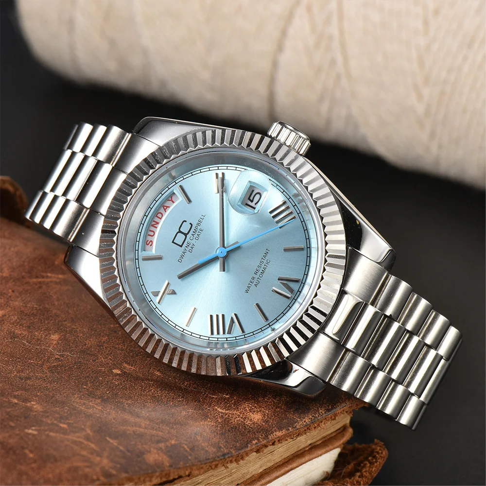 

40 мм, высококачественные автоматические роскошные мужские часы M8285, механизм с сапфировым стеклом, светящийся ремешок из нержавеющей стали, аксессуары для часов