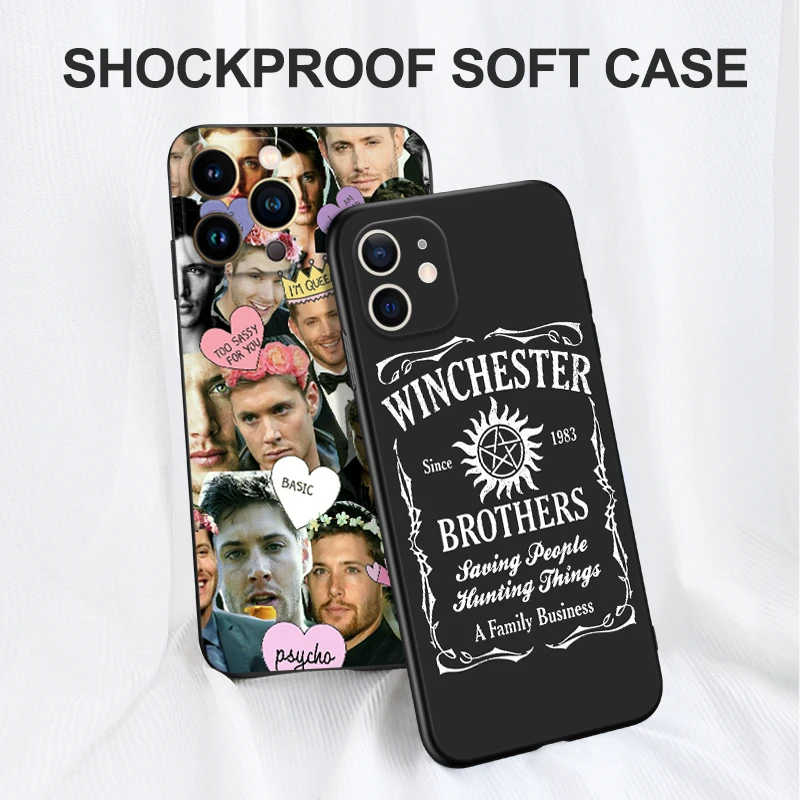 Black Tpu Case For Motorola Moto G31 G40 Fusion G41 G50 G51 G10 G20 G30 G100 5G G22 Supernatural Jared Padalecki