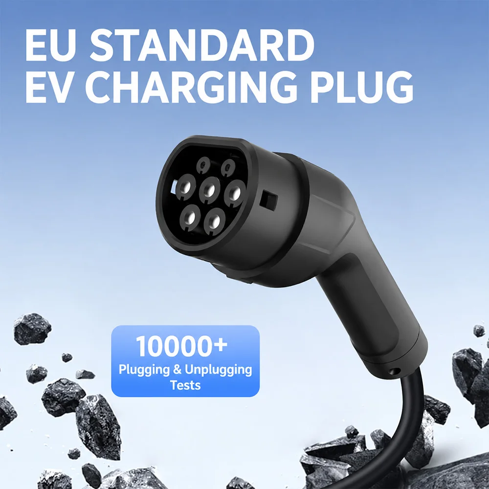 Type2 3600W Portable Type1 SAE J1772 GB/T 20324 Electric Car Charger EVSE Charging Cable 3M-20M EU Plug WiFi Bluetooth APP Contr