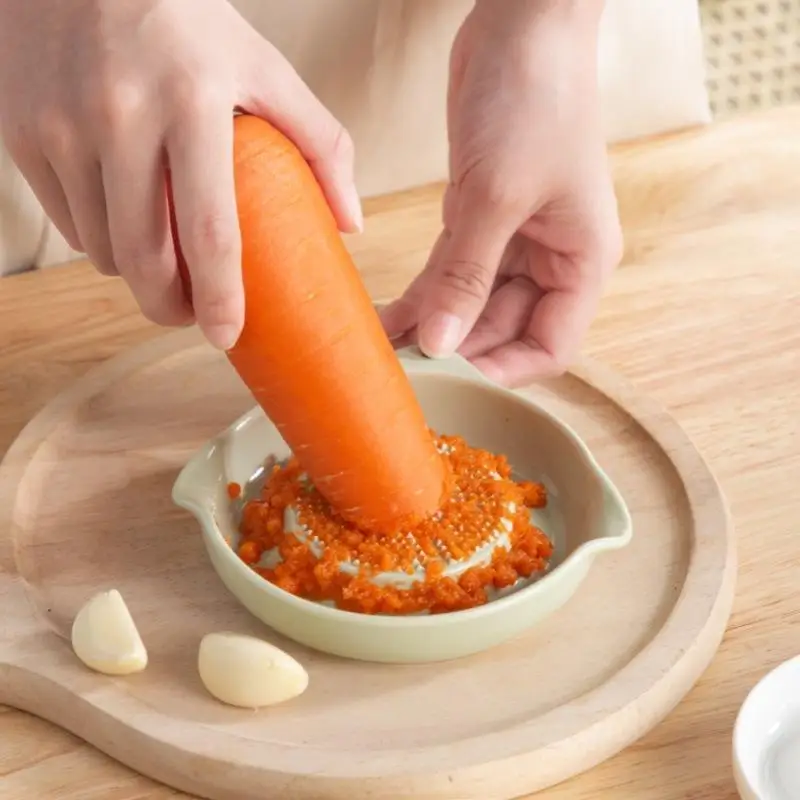 Japanese Porcelain Garlic Ginger Grater Plate Wasabi Grinder With Spout Paste Maker Multi Purpose Household Kitchen Cooking Supp