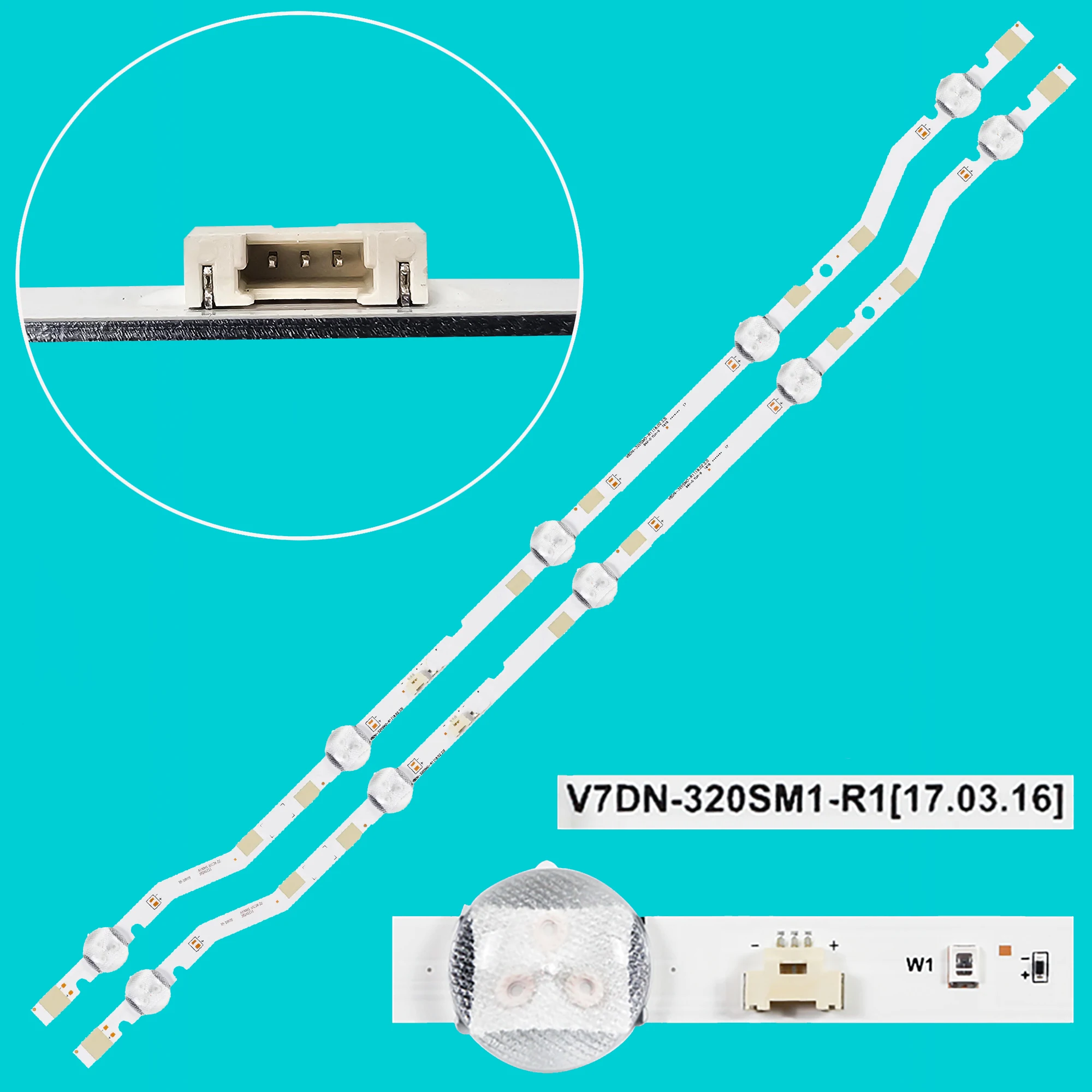 

LED Strip For UE32M4005AW UE32M4100A UN32J4300AK UN32J4300DF UN32J4300DG 1005005024638677 V7DN-320SM0-R1 BN96-43703A LM41-00419A