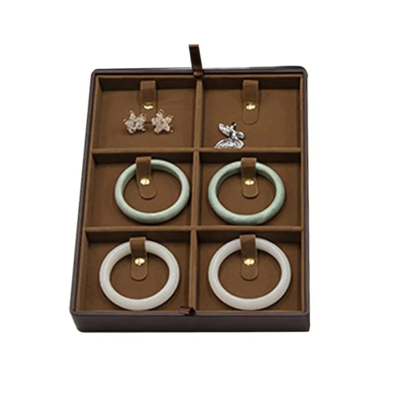 Compartiments de fonction Mulit en cuir PU noir, organisateur de transport de bijoux, valise pour hommes, bijoux de voyage, grand pour les affaires