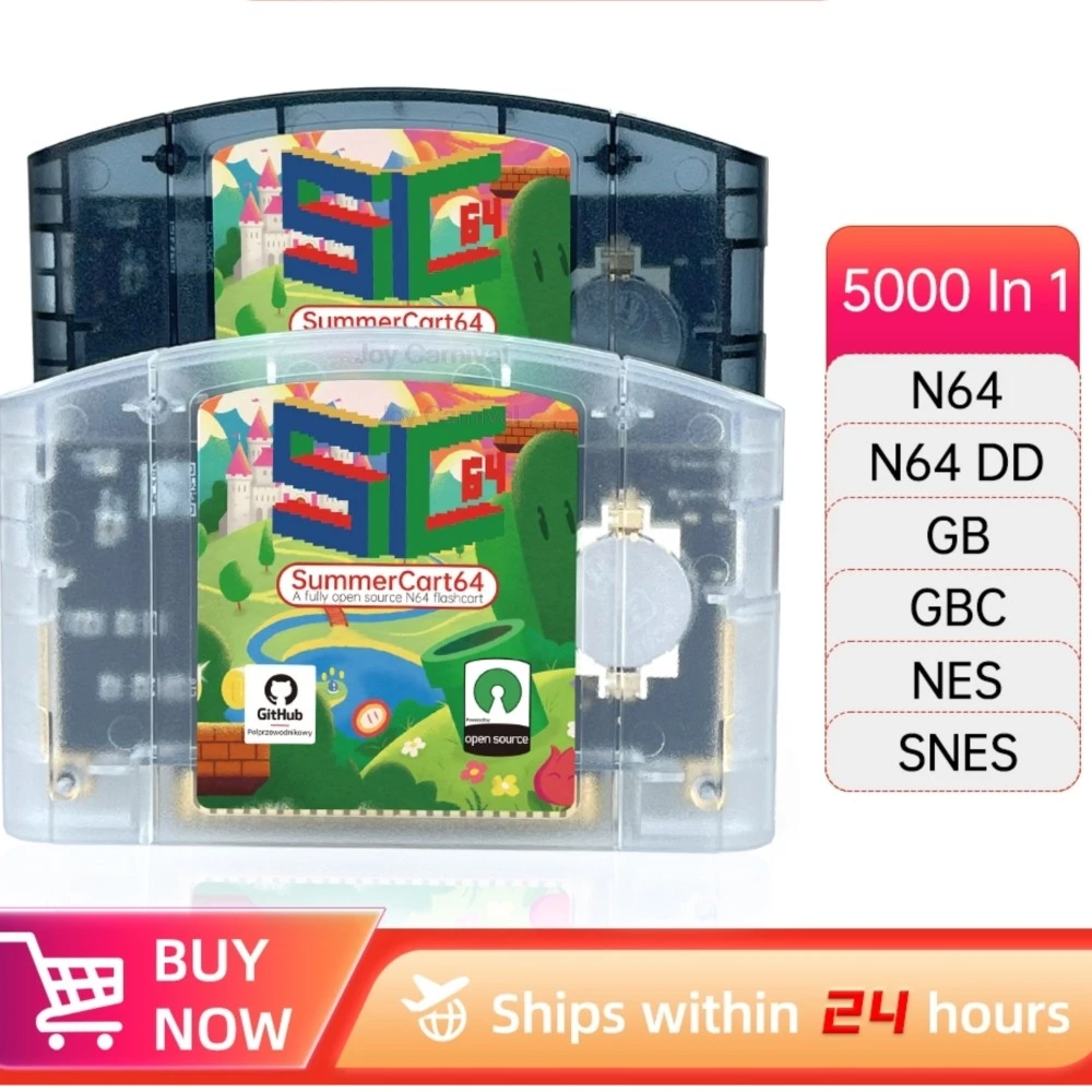 

SummerCart64 SC64 Flashcart For Nintendo 64 Video Console Games And 64DD Also Play GB/GBC/FC/SFC Games By Emulator