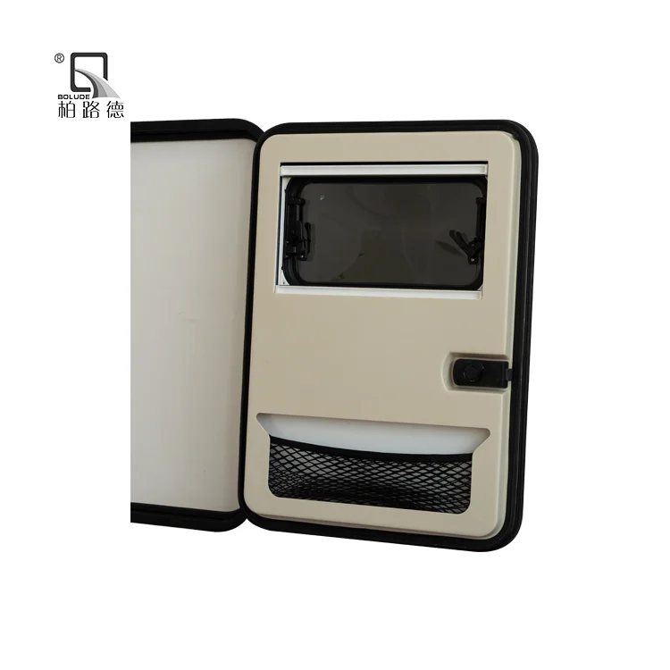 High Quality E-Mark DOT Certificate Aluminum Alloy ACRYLIC Glass RV CARAVAN MOTORHOME TEARDROP DOOR WITH OPENING WINDOW