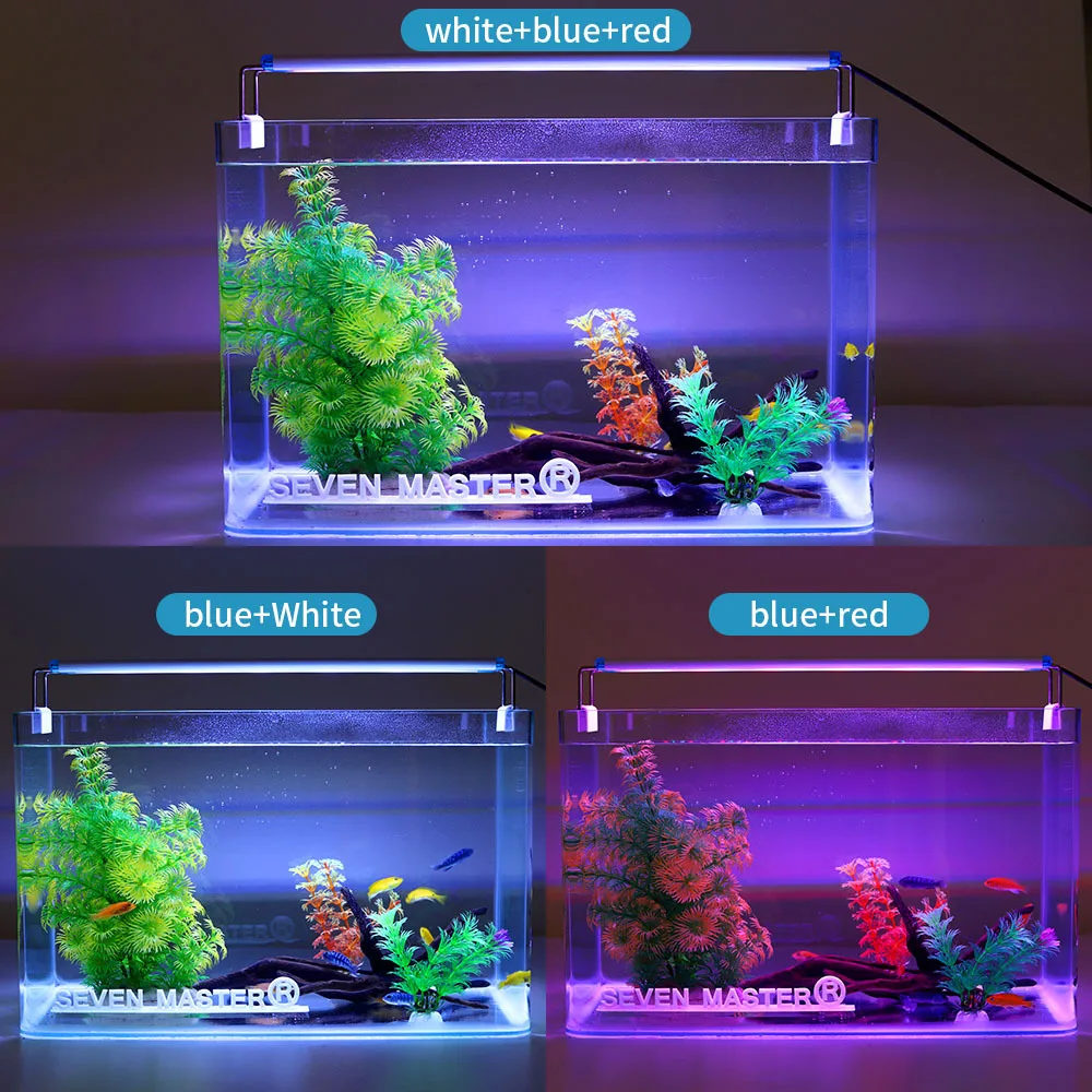 Super Slim LED Aquarium Lighting rgb Aquatic Plant Light 18-58CM