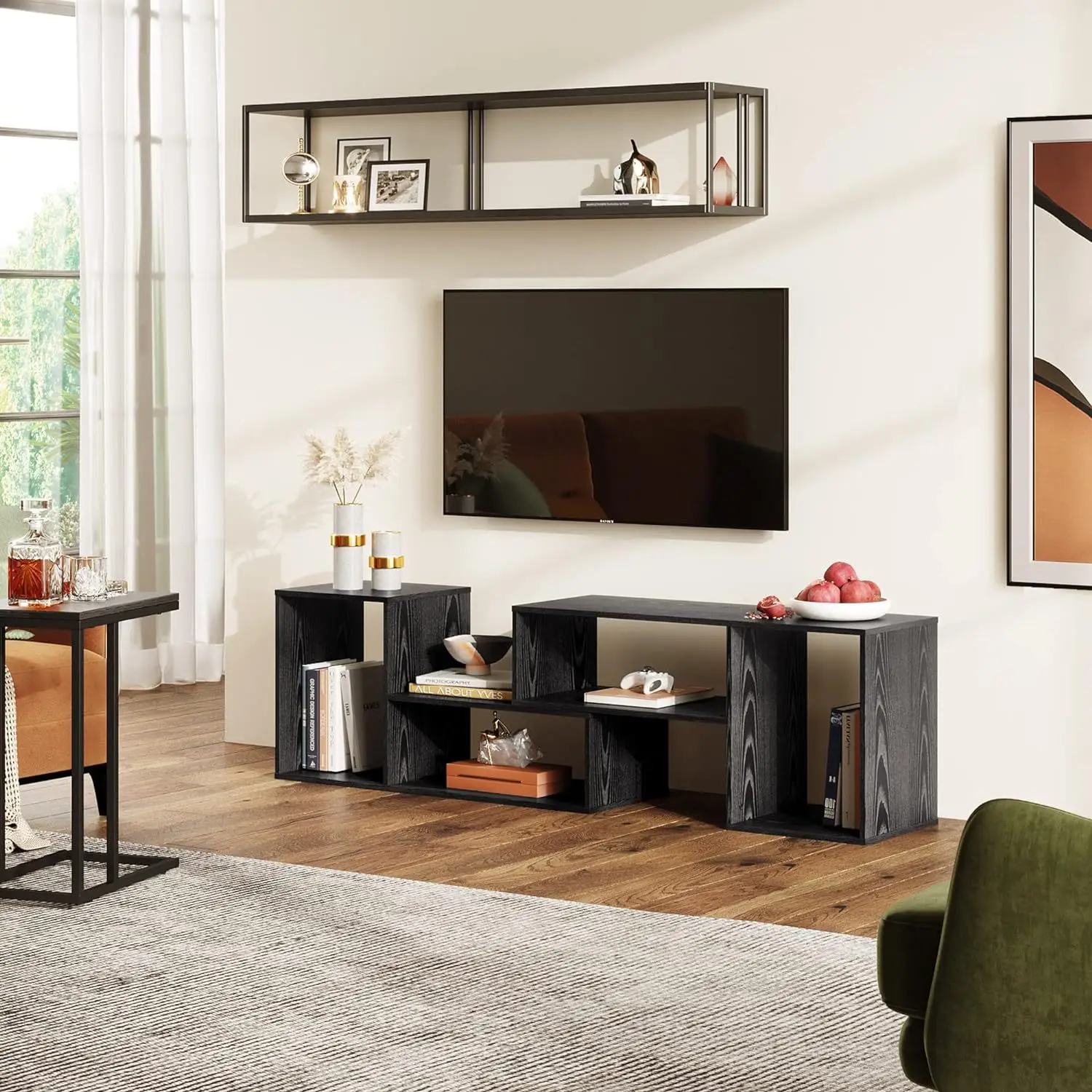 

Floor-to-ceiling light luxury TV cabinet Simple multi-layer storage Floor cabinet Living room Multifunctional TV cabinet