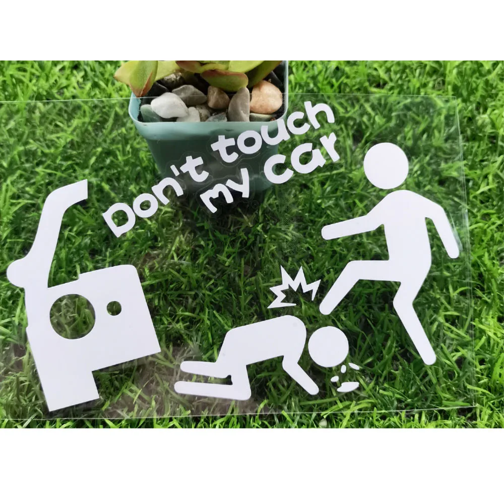 Creative DONT TOUCH MY CAR Personalized Reflective Stickers Car Electric Bicycle Motorcycle Decal Decorative Sticker - view 3