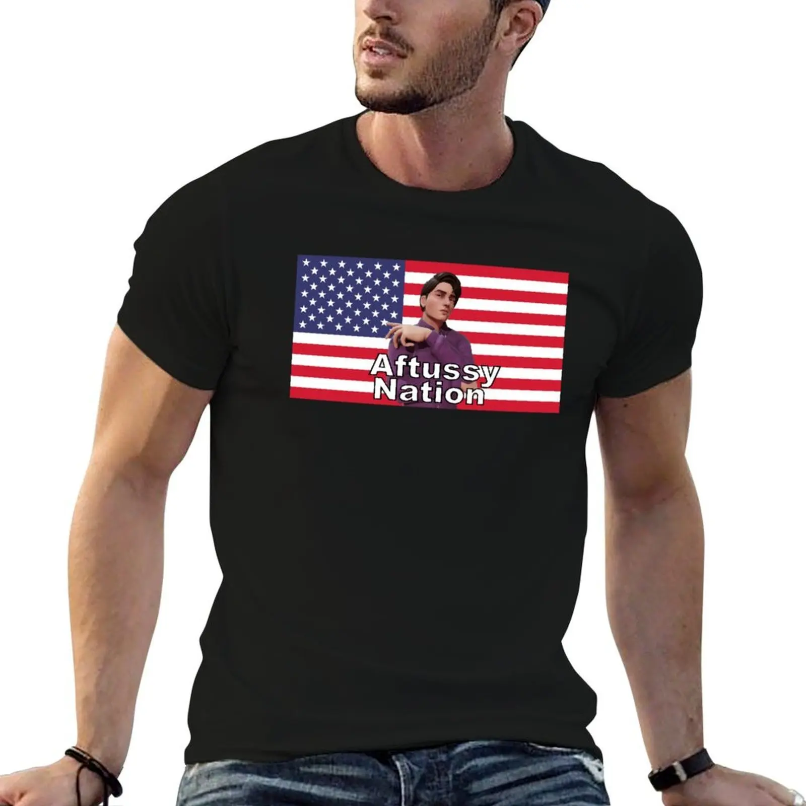 

Aftussy Nation T-Shirt t shirt man designer man t shirts for men casual T-Shirt