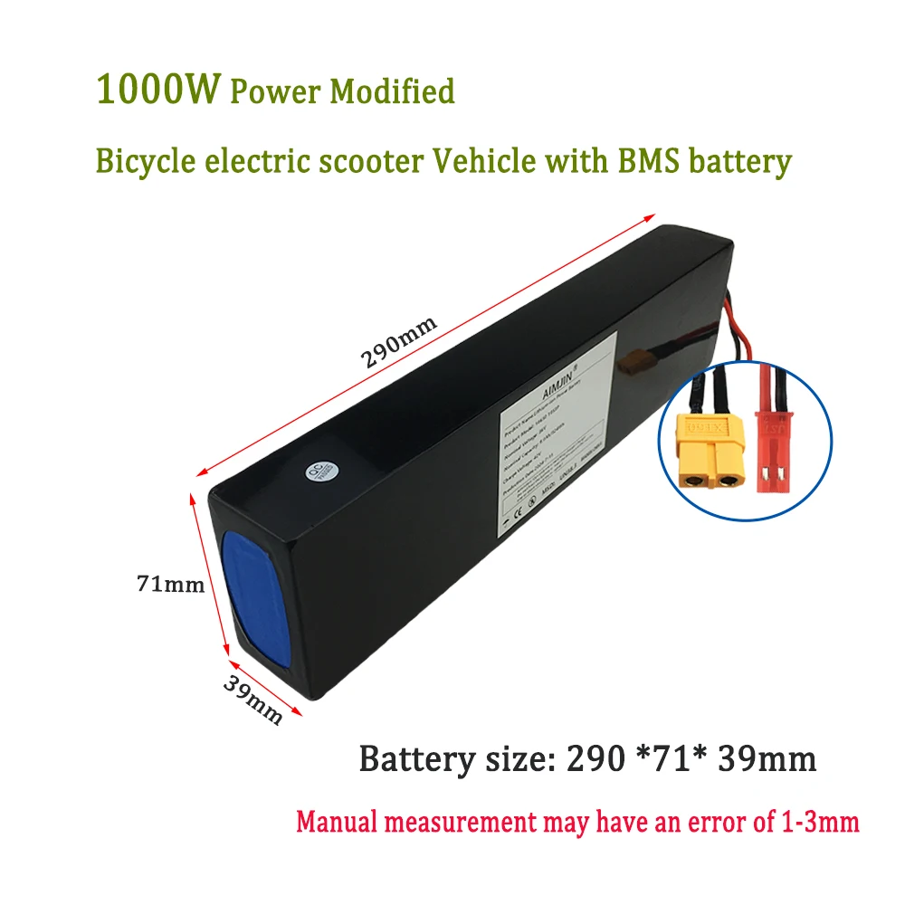 36V 10S3P 9000mAh For Kugoo S1, S2, S3 Scooters 18650 Rechargeable Li-ion Battery pack 500W,Built-in BMS with charger