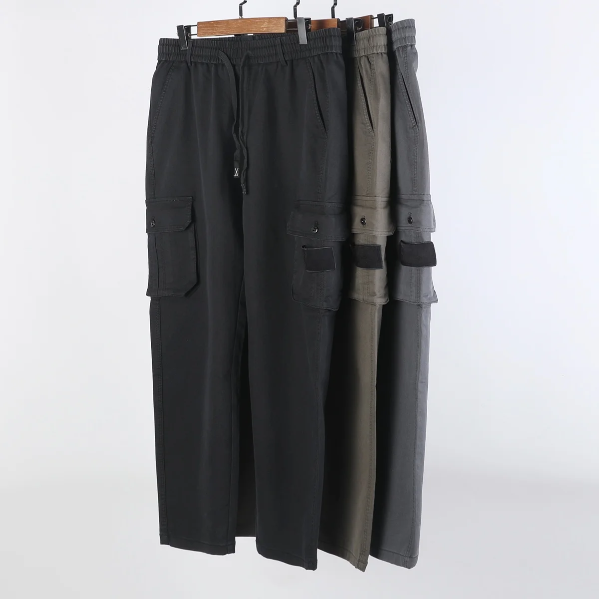 

Свободные хлопковые рабочие брюки в стиле милитари, повседневные, удобные, мужские, осенние, модные, 25FW, модель 5357, без бренда