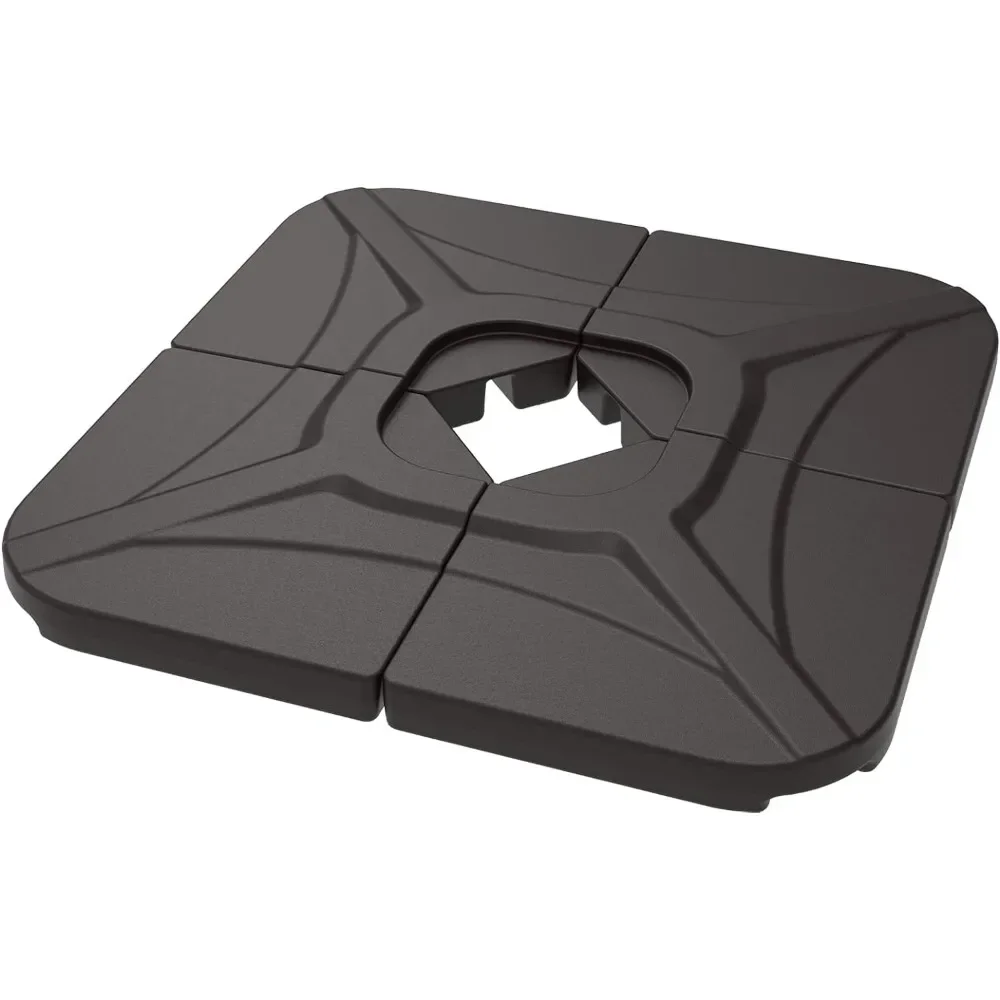 

%a Compact Base 230 Lbs Offset Patio Umbrella Base Umbrella Weighted Base Water & Sand Filled Weights Plate Set