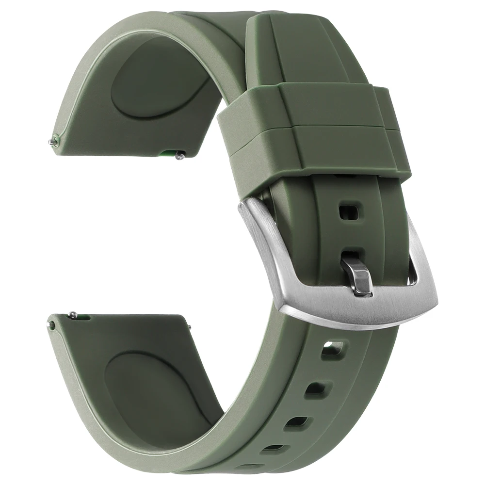 20mm 22mm Universelles wasserdichtes Gummiband für Rolex für Armani für Omega Armband Sport Silikon Uhrenarmband für Seiko Armband – Detail 27