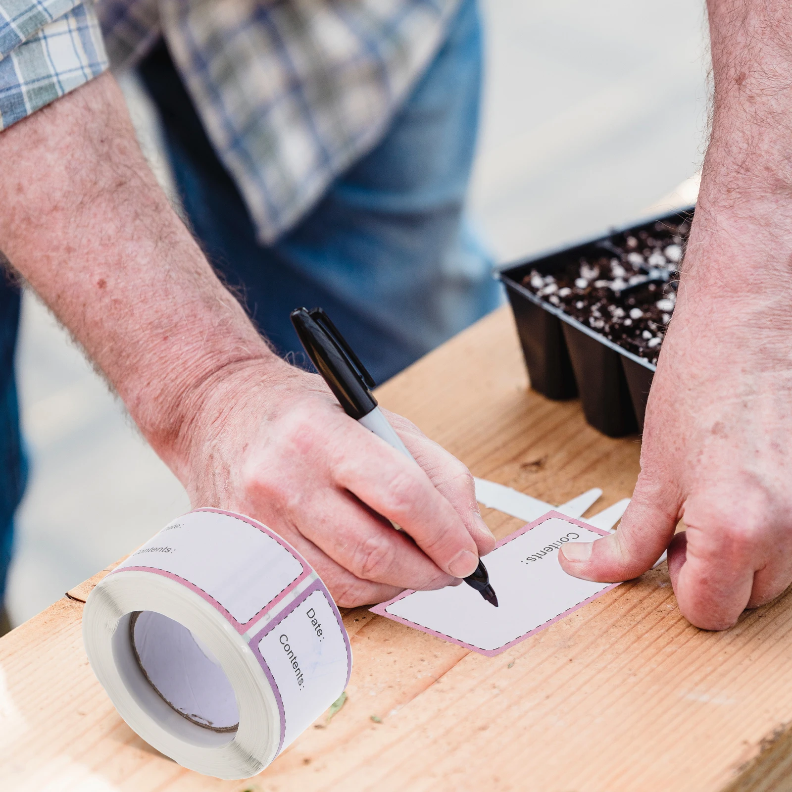 

1 рулон этикеток для пищевых продуктов, наклейки, бумажная съемная бумага премиум-класса для холодильника, морозильной камеры, контейнеров для хранения, кладовой, даты, кухонной этикетки