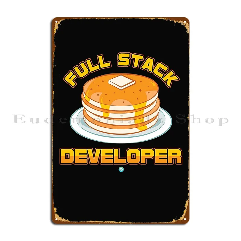 مبرمج المطور كامل المكدس الفطائر هدية علامة معدنية كهف سينما المرآب الطباعة الصدأ تين تسجيل ملصق