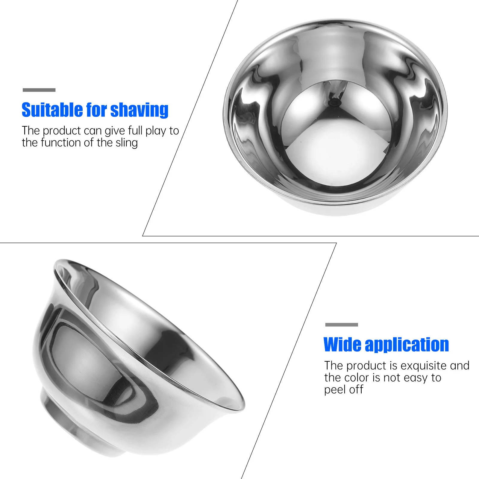 

Shaving Bowl for Men Premium Stainless Steel Soap Foaming Cup Barber Shaving Tool Heat Retaining Lather Bowl for Home and Salon