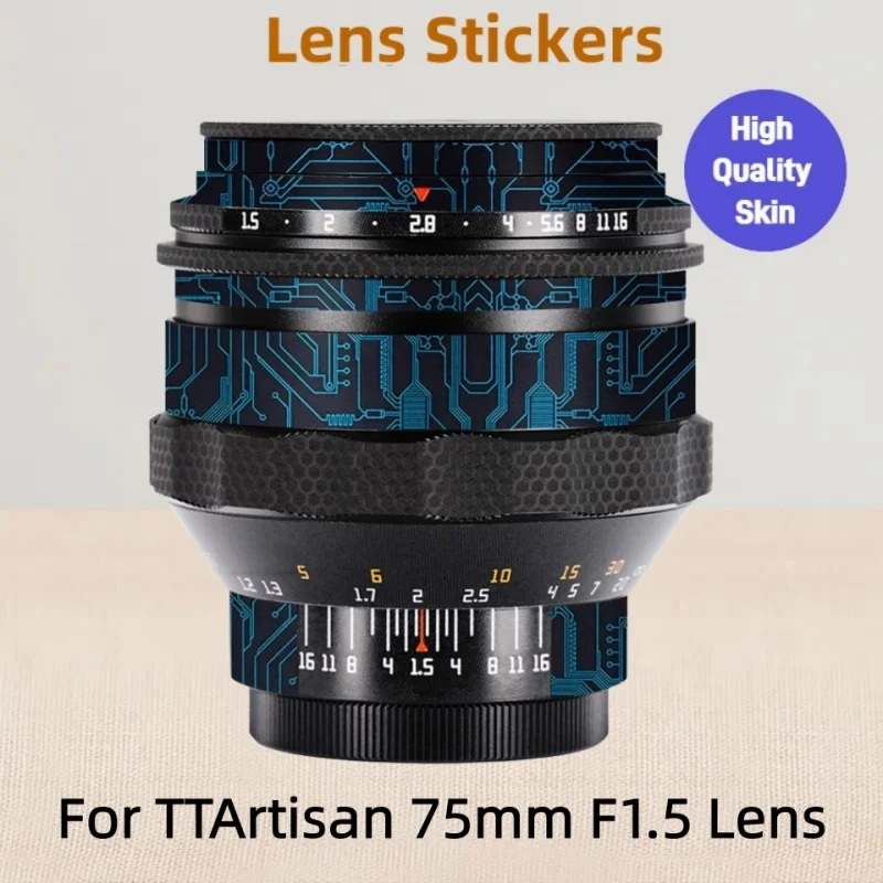 para-ttartisan-75-15-para-m42-montagem-lente-decalque-peles-7515-lente-envoltorio-capa-para-ttartisan-75mm-f15-lente-adesivo-protetor