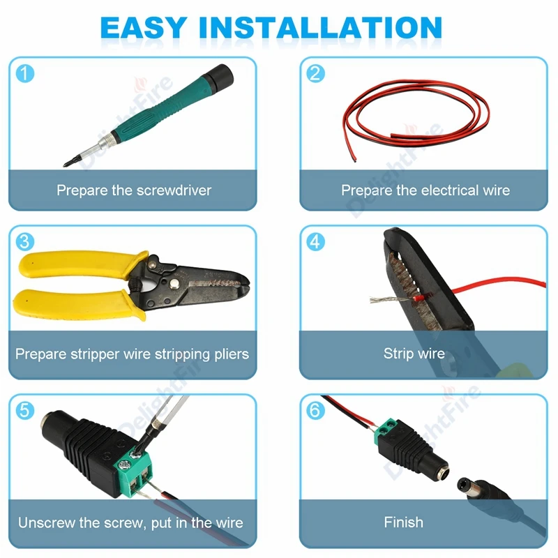 10szt 12V 2.1*5.5mm DC BNC męski żeński adapter koncentryczny CAT5 Balun wideo Złącze wtykowe do taśm LED Akcesoria do kamer CCTV