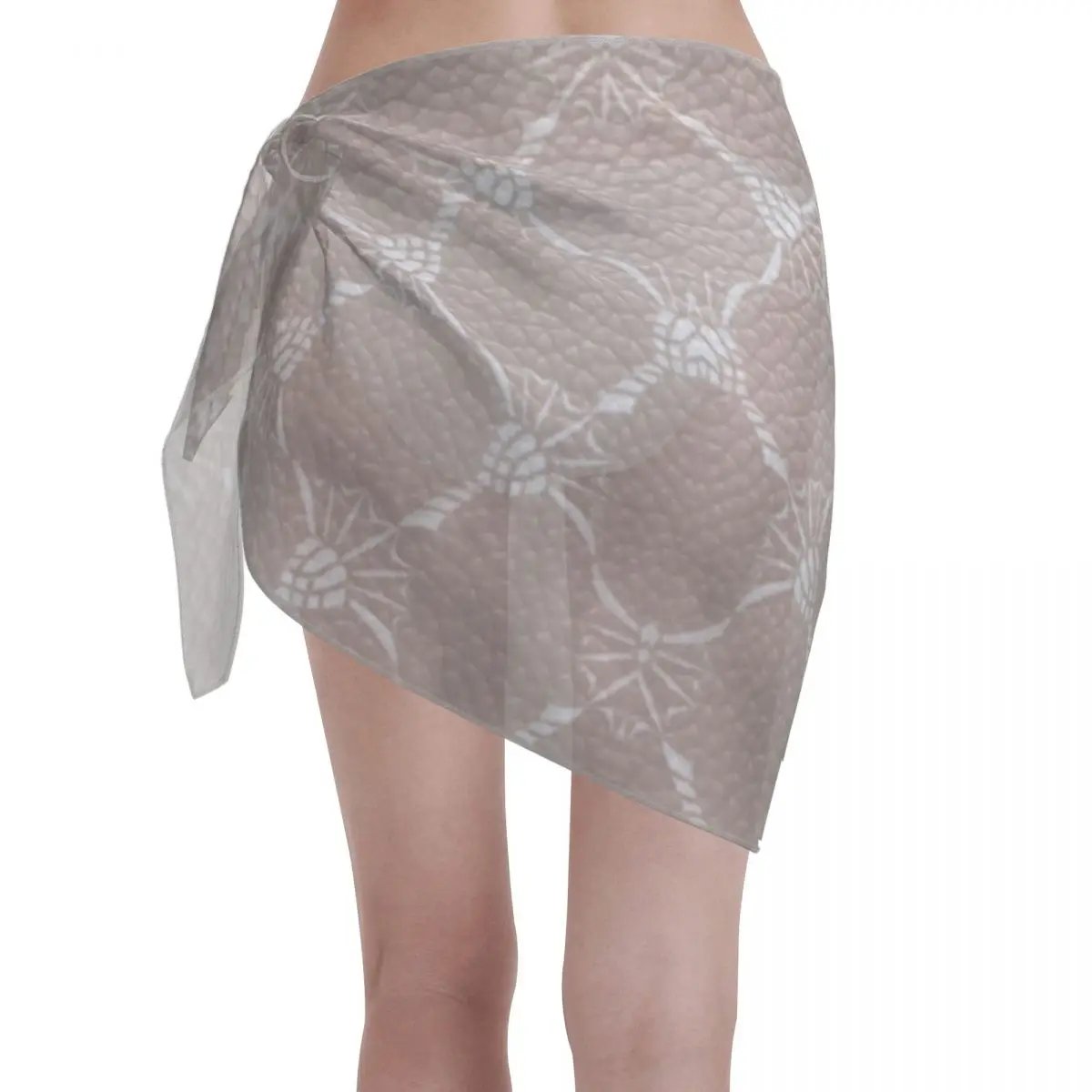 ที่กําหนดเองสําหรับชุดว่ายน้ํา J-joops รูปแบบผู้หญิงสั้น Sarongs Beach Wrap ผู้หญิงชายหาดบิกินี่ Wrap Sarongs ชุดว่ายน้ํา Coverups