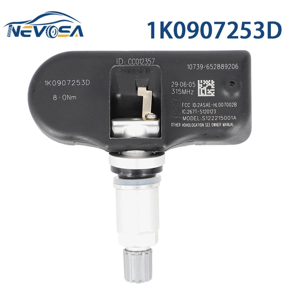 TPMS Sensors For Audi A3 A4 A5 Q5 TT Volkswagen GTI  Jetta Passat Rabbit 1K0907253D Tire Sensor Tire Pressure Monitoring System view 6