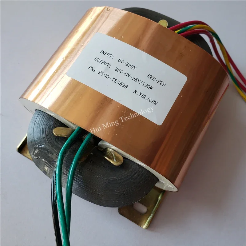 

R Core Transformer 120W R100 Transformers 220V To 25V-0-25V 2.4A Dual 25V Custom Transformer Copper Shield Power Amplifier