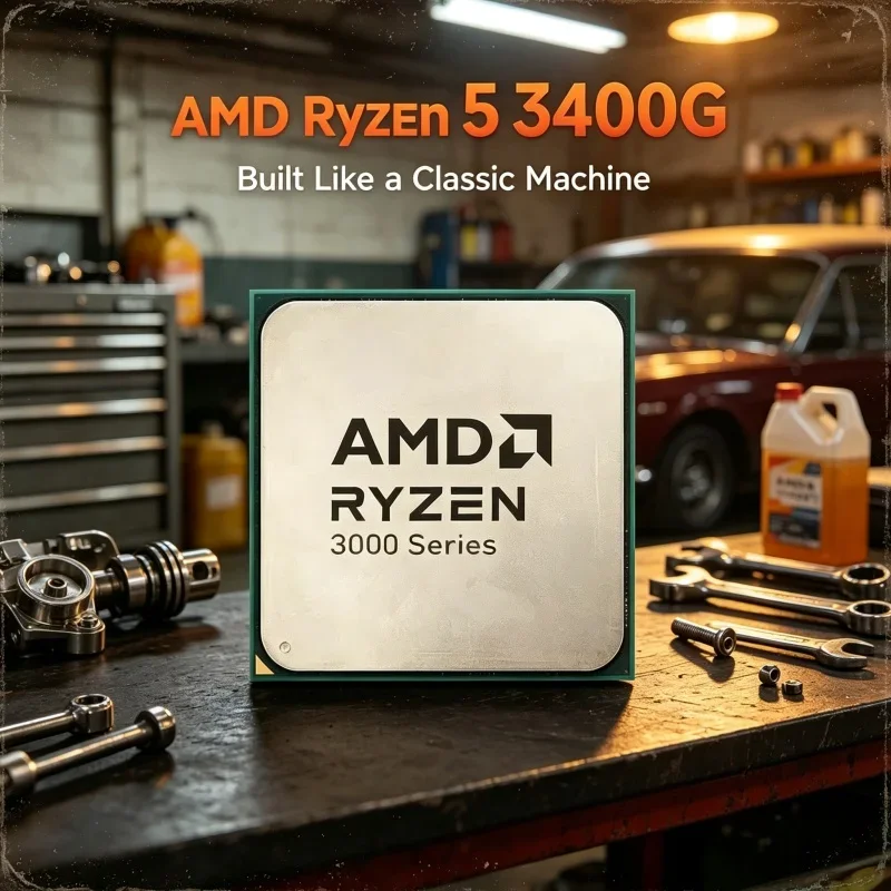 AMD Ryzen5 3400G 4C8T Desktop Processor Socket AM4 CPU With Integrated Radeon Vega11 Graphics For Home PC