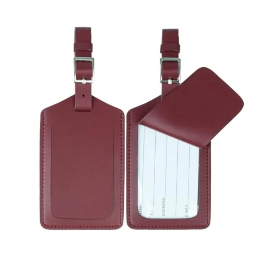 

2 Pack] Luggage Tags, Leather Case Luggage Bag Tags Travel Tags for Travel Bag Suitcase