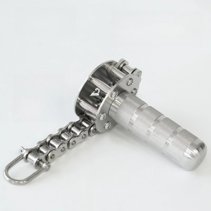 

For Stainless Steel Wrist Roller Forearm Exerciser, Single Arm Wrist Trainer for Grip Strength & Arm Wrestling Workout Equipment