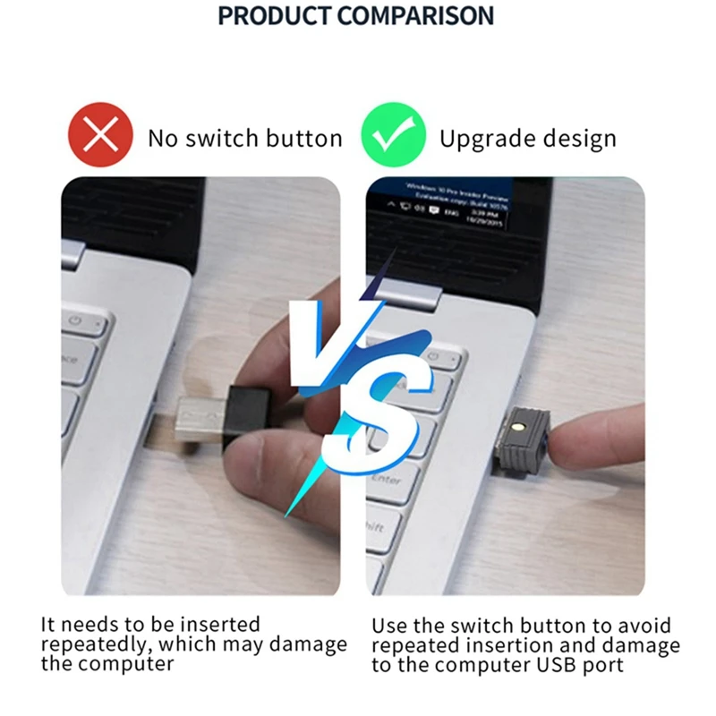 5Pcs USB Mouse Jiggler Simulate Mouse Jiggler Computer Mouse Mover Jiggler Keeps Computer Awake Automatic