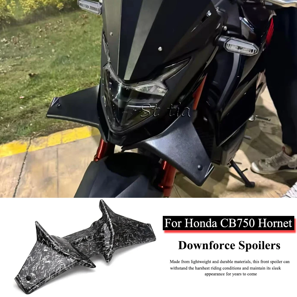Spoiler dianteiro da motocicleta para honda cb750 hornet cb 750 hornet 2023 2024 2025 esporte downforce nu fortal spoilers asa deflect
