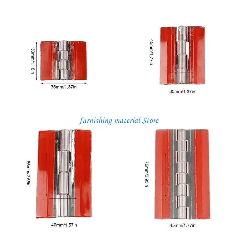 Y5GD 透明粘着ヒンジ アクリルヒンジ 10個 キャビネット&DIYプロジェクト用
