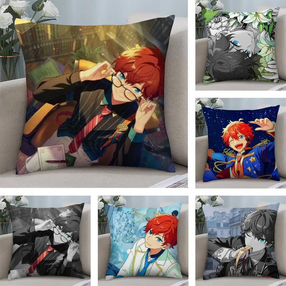 

Cartoon E-Ensemble Stars Pillow Case Sofa Short Plush Double-sided HD Printing Room Home Office Gift Cushion Cover