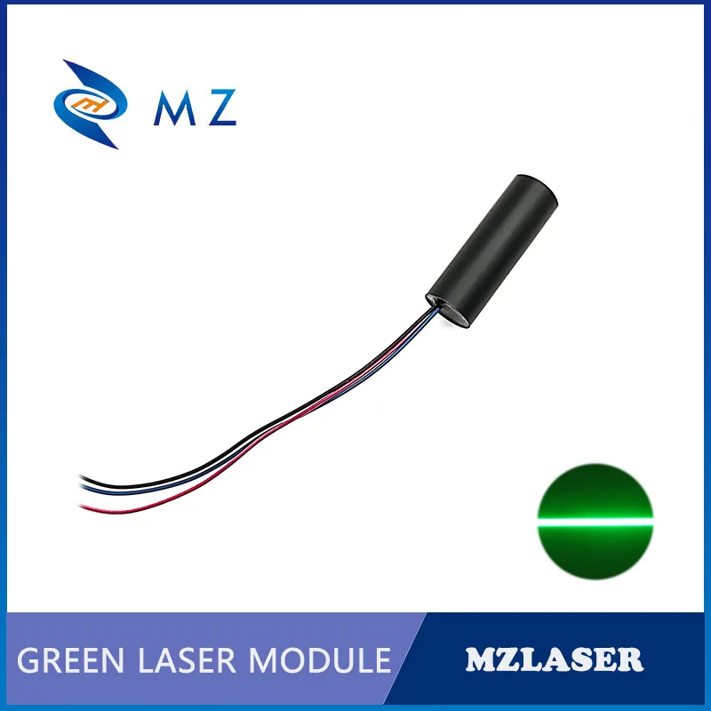 Green Line TTL PWM Laser Diode Module Hot Selling Compact Mini D14mm 520nm 50mw 5V Industrial Machine Line Laser
