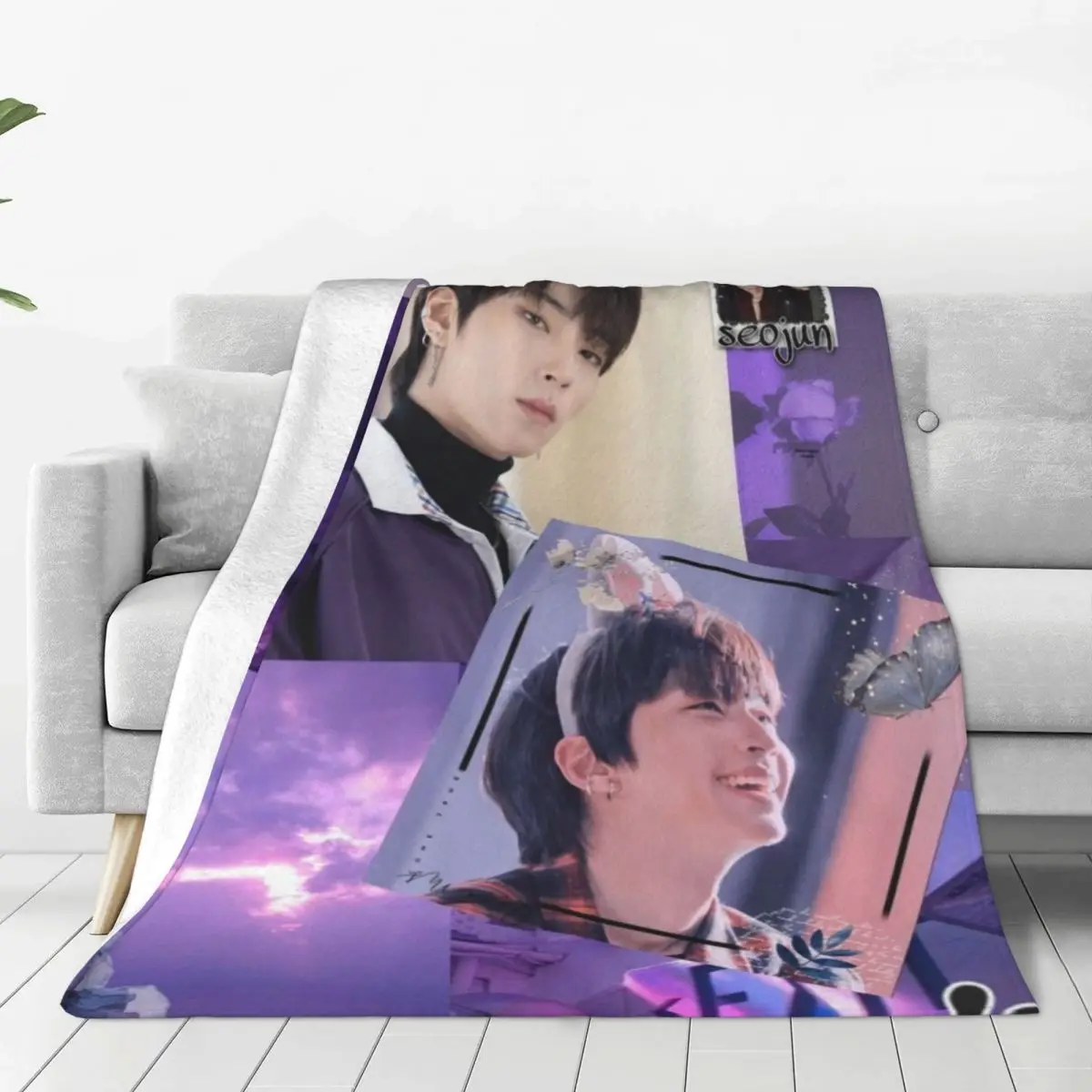 Hwang In Yeop blankets Warm Flange blankets Soft and comfortable blanket picnic blanket birthday gift