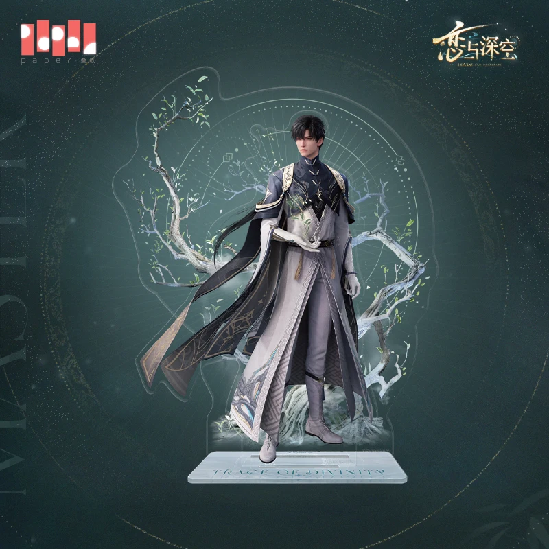 Official Game  Love and Deepspace Zayne Master Of Fate Acrylic Stand Desktop Ornament Doll Accessories Anime Figure Toy For Kid