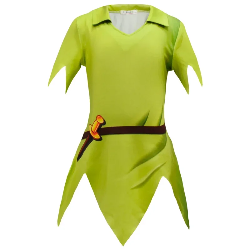 2025 novo 2023 meninos peter pan crianças anime cosplay traje carnaval festa cos camiseta calças terno super-herói trajes de halloween abc