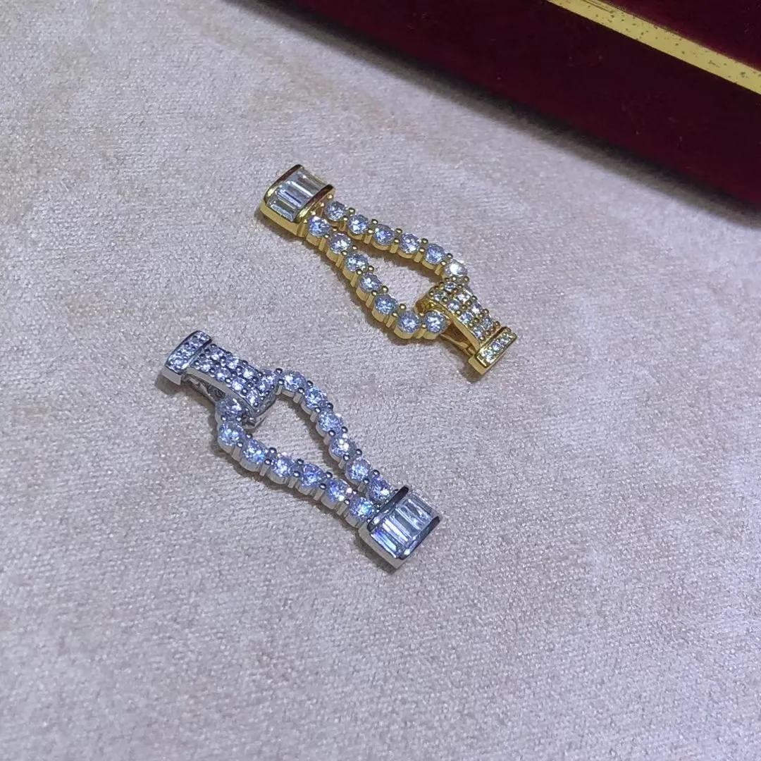 

Wholesale DIY 925 Sterling Silver Pendant Necklace Bracelet Clasp Hook Accessories for 5-12mm Pearls 5pcs/lot