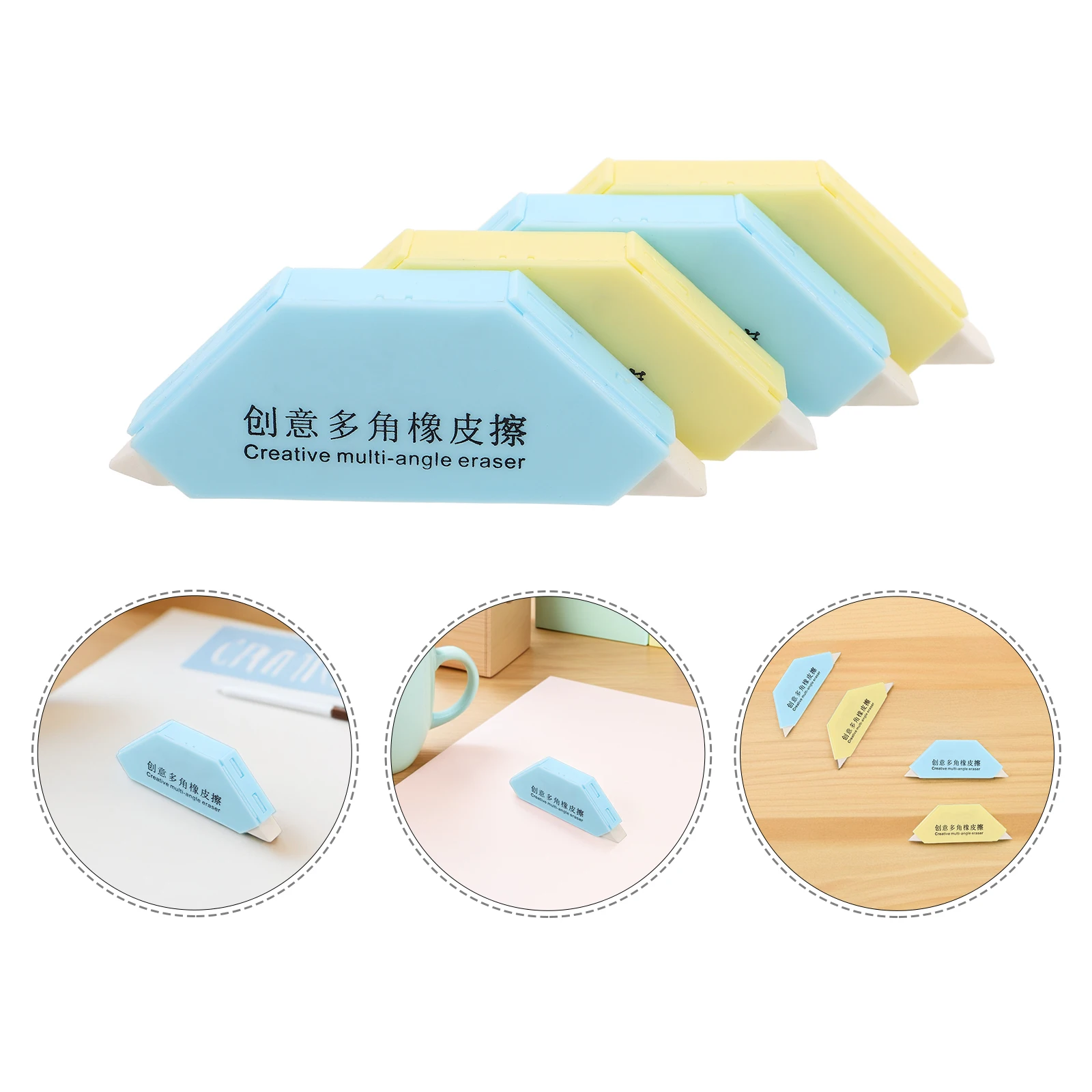 

4 Pcs Sketch Eraser Erasers Drawing Supplies Painting Artist Canvas Pencil Student
