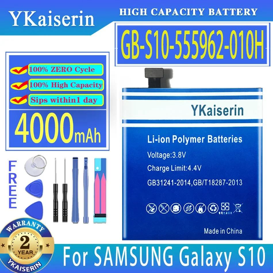 

YKaiserin Battery GB-S10-555962-010H 4000mAh For SAMSUNG Galaxy S10