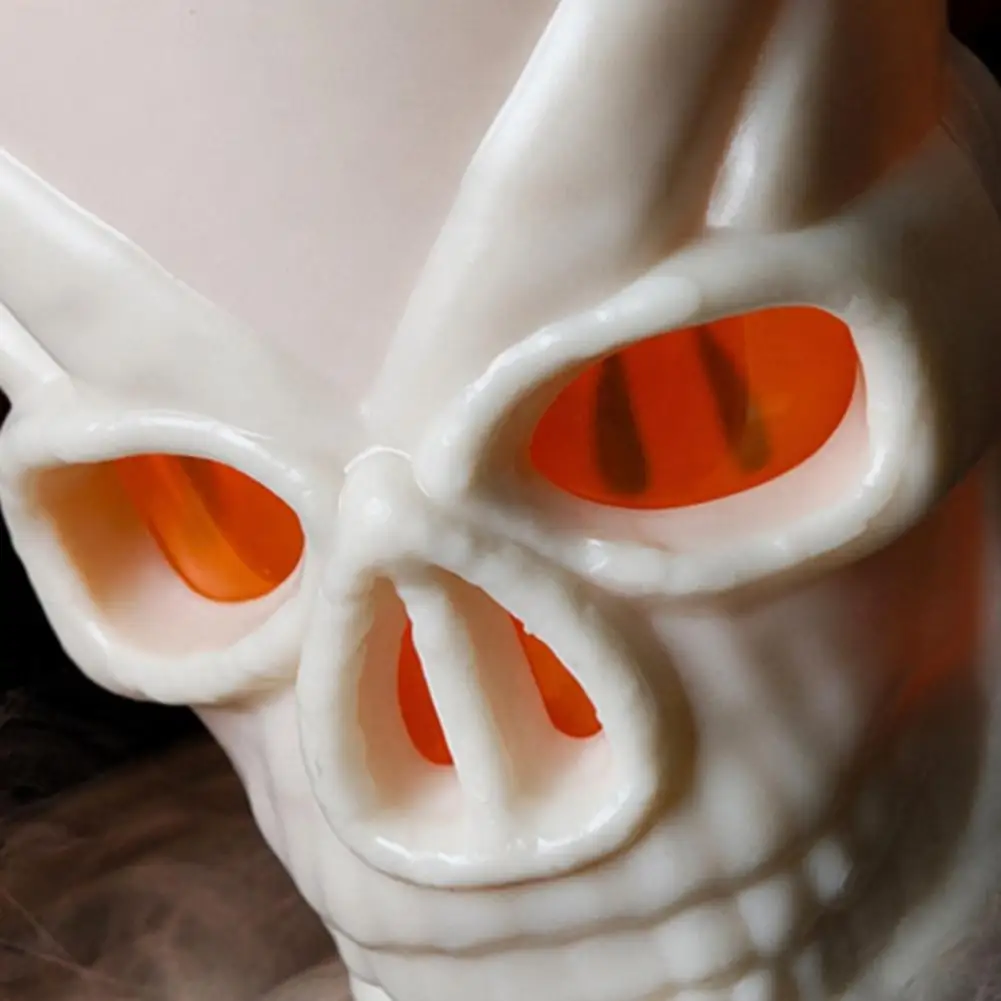 Halloween Themed Drinkware Halloween Glowing Skull Goblet Led Candle Holder Spooky Party Decor Haunted House Prop for Bar Table