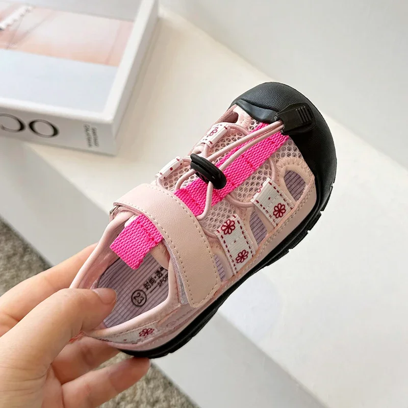 Children Sport Sandals Baby Soft Breathable Beach Sandals Summer Boys Girls Hollow Cool Running Shoes Kids Buckle Sandals