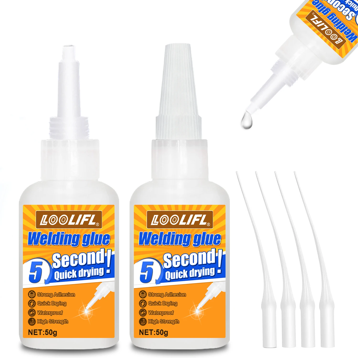 Colla oleosa, Colla per saldatura ad incollaggio istantaneo multifunzionale per riparazioni veloci per metallo, plastica, legno, ceramica, pelle, vetro, super colla