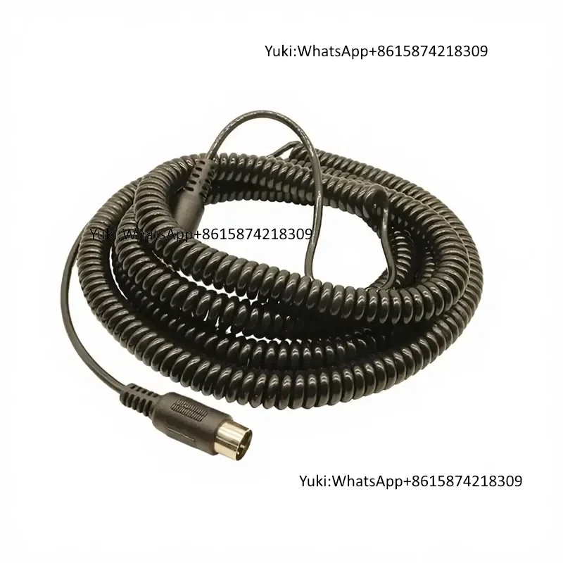 4x24awg Copper Conductor Flex Durable Multicore Retractable PUR Spiral Cable with PE Insulation CE Certified Customizable