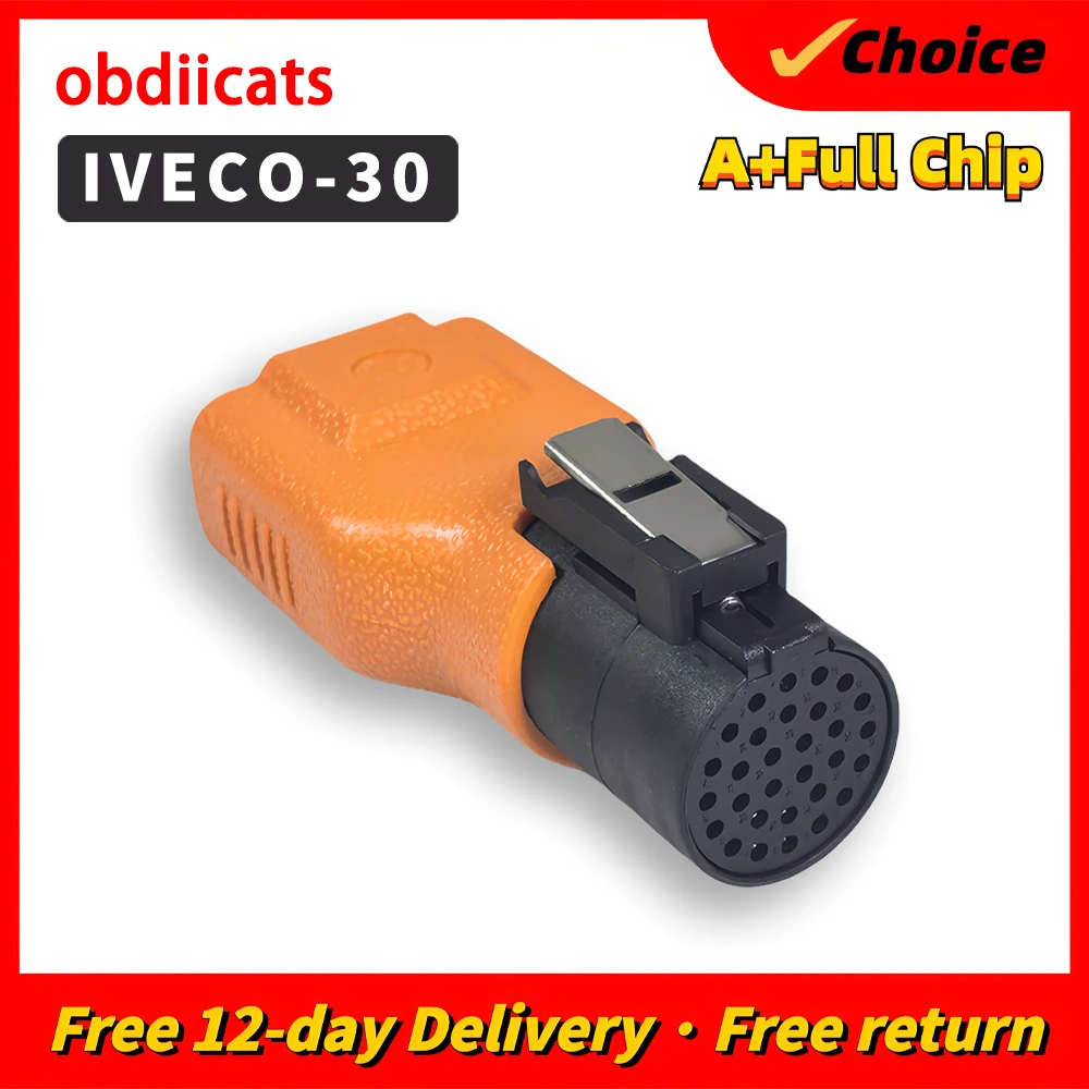 For Iveco 30pin Truck OBD2 Adapter Extension Connector Car Diagnostic OBD2 Connector