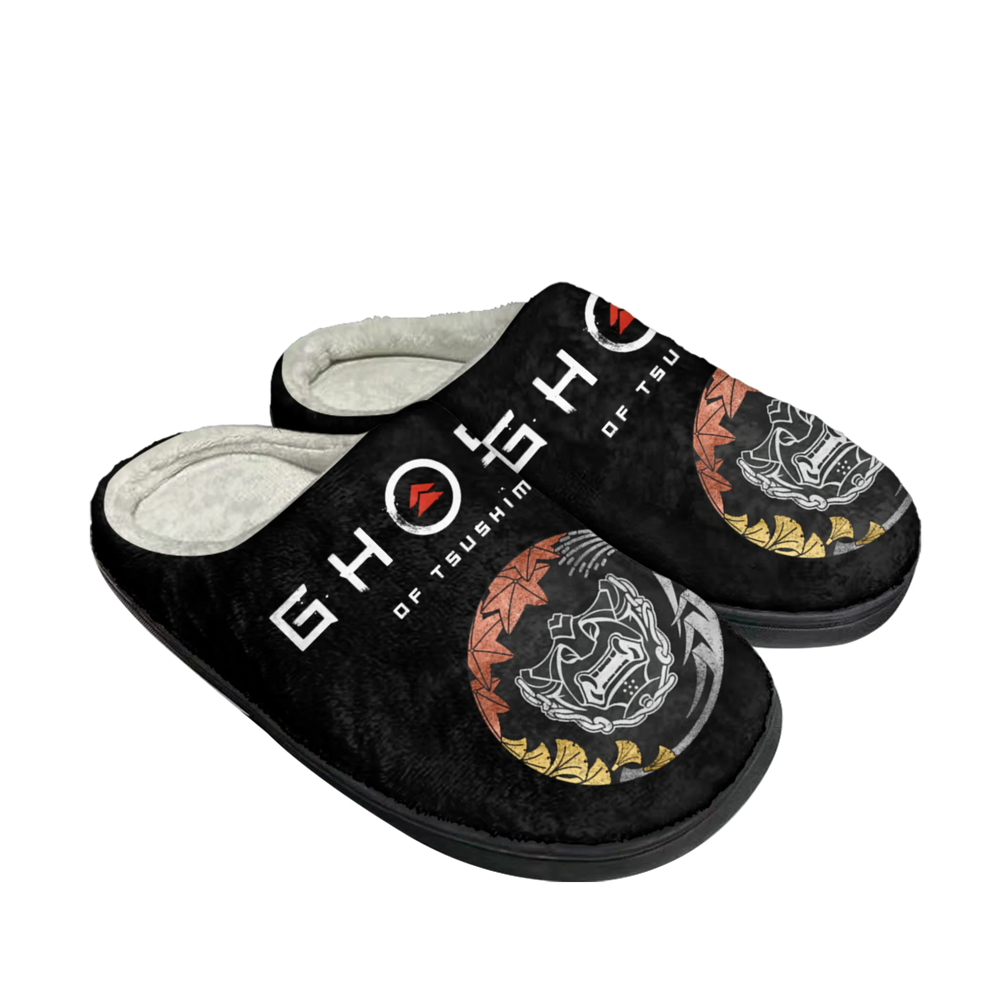 Ghost of Tsushima Home Cotton Slippers Cartoon Game Men Women Teenager Plush Bedroom Casual Keep Warm Shoes Tailor Made Slipper