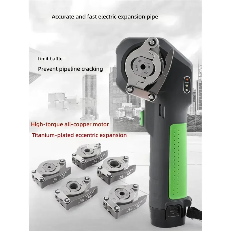 Portable Electric Copper Tube Expander Flaring Tool Lithium‑ion Battery HVAC Refrigeration Air Conditioner Maintenance Repair