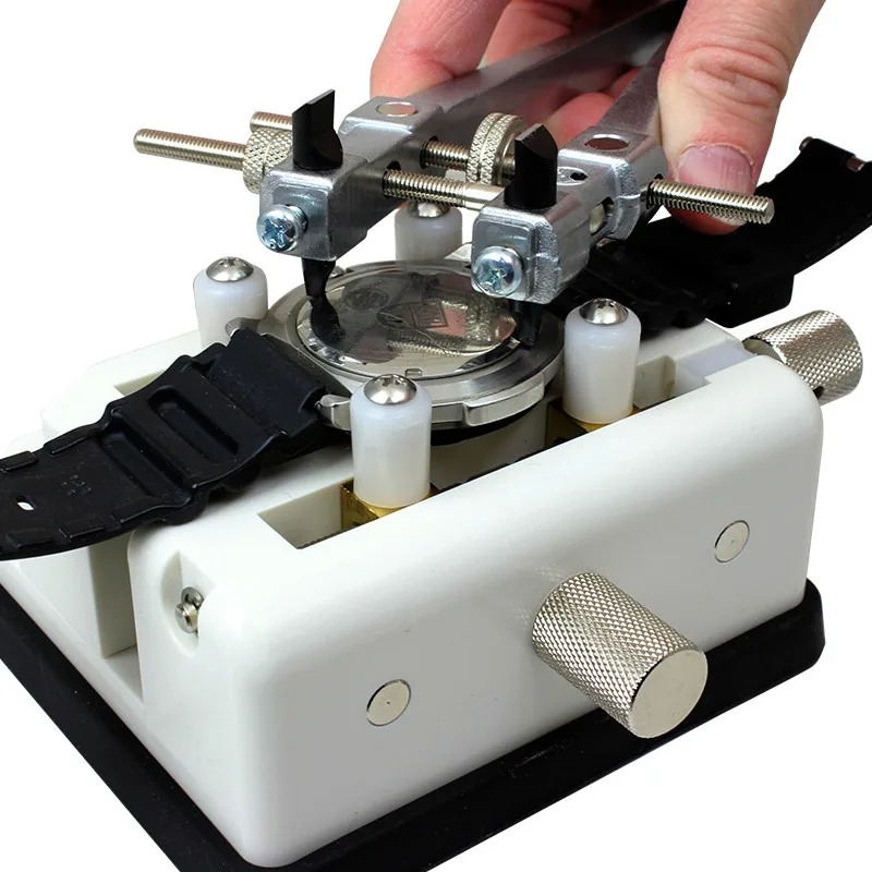 Original Seiko S-212 Watch Case Holder 4 Non-Marring Posts Adjustable 3 Knobs Max 70mm Watch Fixing Jig Replacement Repair Tool