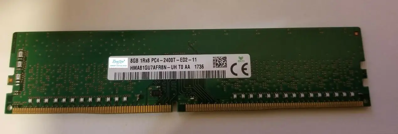 

Для 8G 1RX8 PC4-2400-ED2-11 ECC UDIMM HMA81GU7AFR8N-UH