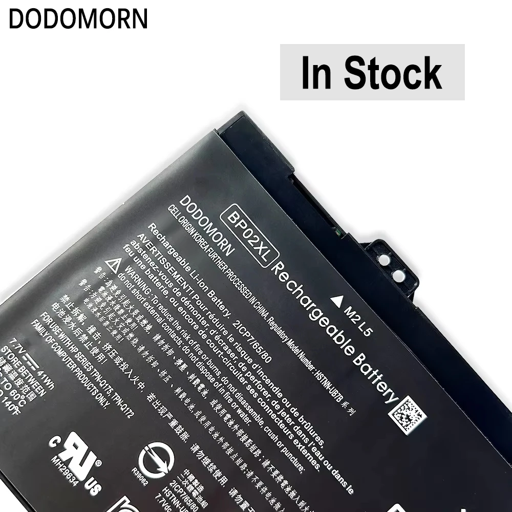 Factory Direct BP02XL Laptop Battery For HP Pavilion 15-AU 15-AW 15T-AU 15T-AW HSTNN-LB7H HSTNN-UB7B TPN-Q172 TPN-Q175 BP02041XL
