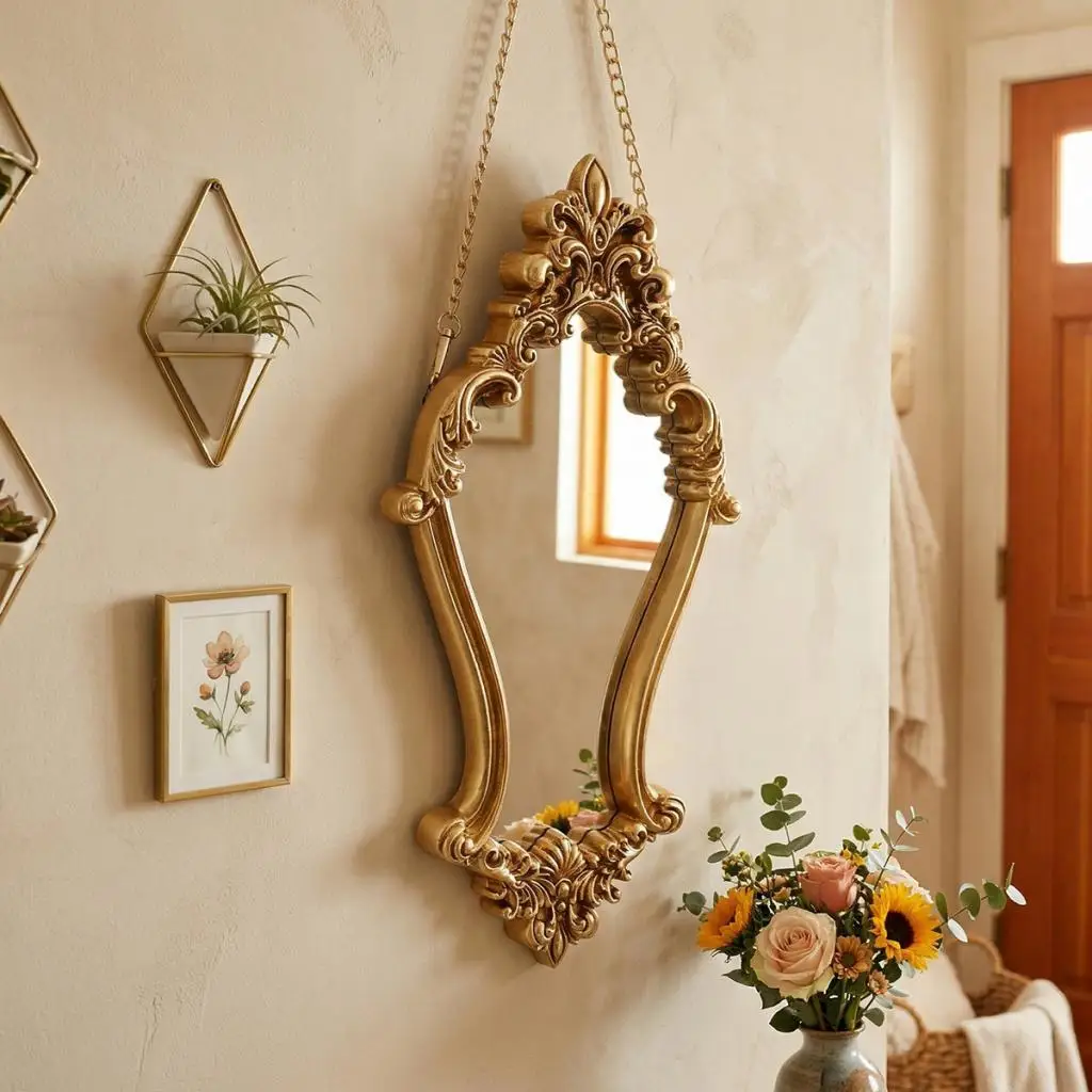 Espejo decorativo colgante para gatos y perros de pared - imagen 2