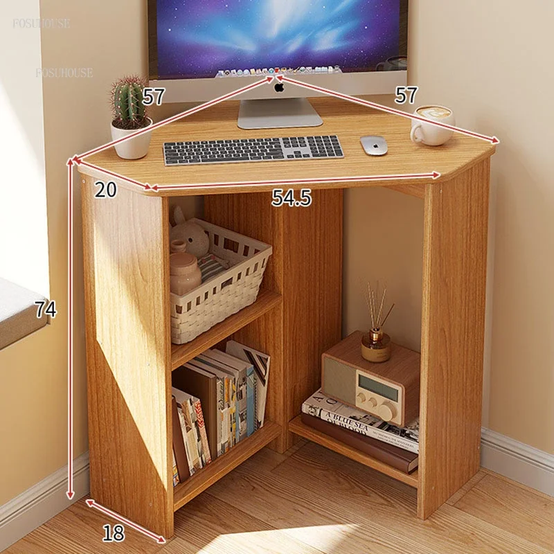 Home Desktop Computer Desks Small Apartment Desk Triangle Study Desk Corner Computer Desk Home Living Room Bedroom CIZQ